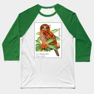 AUSTRALIA : C. I. Hawk-Owl Travel Advertising Print Baseball T-Shirt